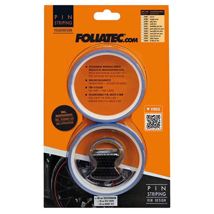 Foliatec Pinstriping para llanta GT Azul 8,6 m 6 mm