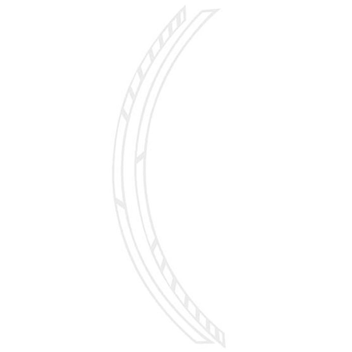 Foliatec FO34442 Cinta Pinstriping Racing Blanco 14 Bandas de 7 mm x 41 cm con Espaciador para Personalización de Coches y Llantas