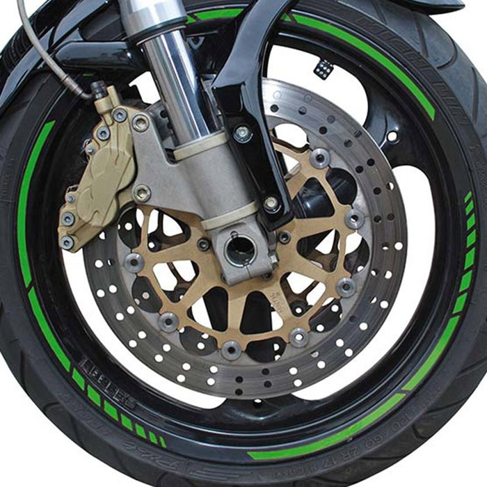 Foliatec Pinstriping Racing Verde 14 Bandas de 7 mm x 41 cm