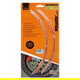 Foliatec FO34445 Kit Pinstriping Racing Naranja, 14 Bandas Vinilo Autoadhesivo de 7 mm x 41 cm para Carrocería y Llantas, Incluye Espaciador