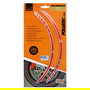 Foliatec FO34446 Pin Striping Racing Neon Rojo 14 Bandas 7mm x 41cm Incluye Espaciador
