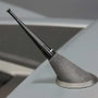 Foliatec FO34695 Antena Exterior Deportiva Negra Design Type Pin 2, 9 cm, para Mejorar Estética del Coche sin Perder Recepción Radio, Incluye Tornillos