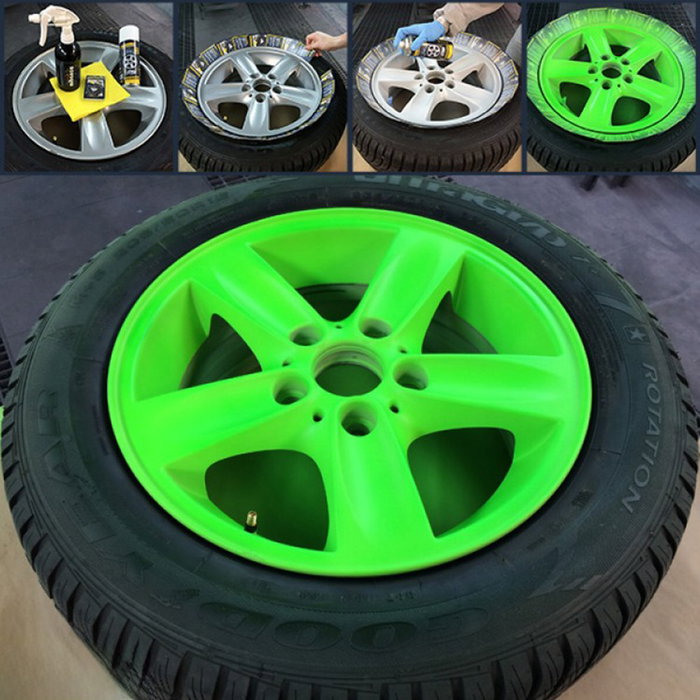 Mibenco MIB71426038 Goma Líquida Spray 400 mL Verde Neón Mate