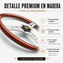 MOMO Volante Indy Heritage 350 de Madera de Caoba