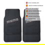 Momo MOMLCM009BG Set Completo 4 Piezas Alfombras Goma Universales Negro y Gris