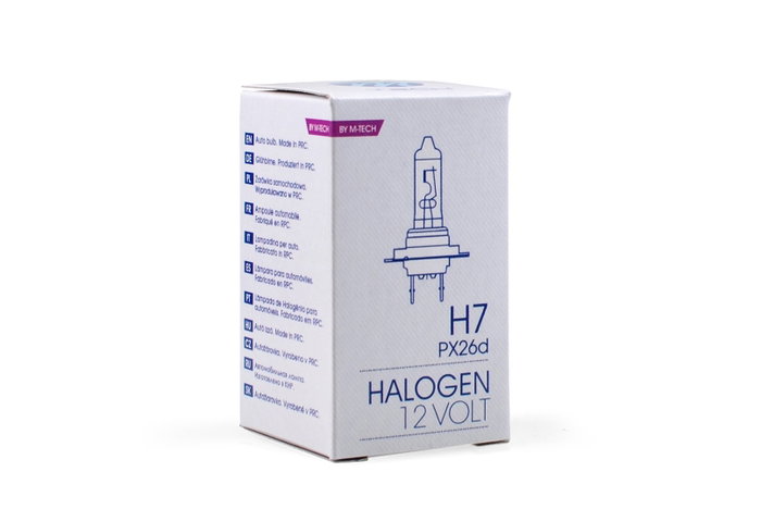 M-Tech Lámpara Halógena PX26D 12V/55W H7 M-Tech Lámpara Halógena PX26D 12V/55W H7