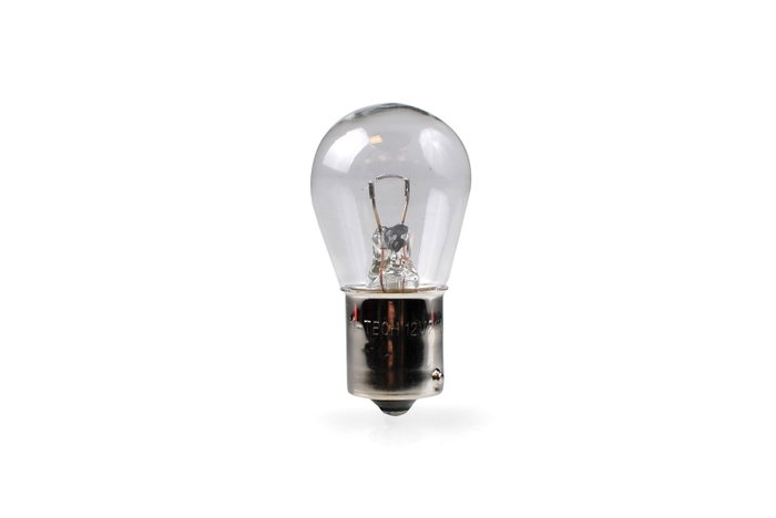 M-Tech Lámpara BA15S 12V/21W S25 Clear Pack de 10 unidades
