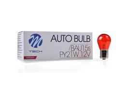 M-Tech MTECZ36 Lámpara Bau15s 12V 21W Py21w Ámbar | Pack 10 Unidades