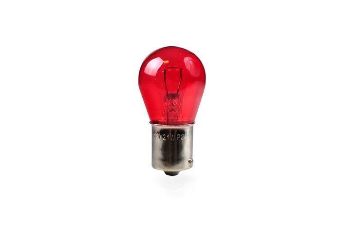 M-Tech Lámpara S25 BA15s Rojo 12V 21W (10 unidades)