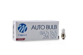 M-Tech Lámpara T6.5 Ba7S 12V 2W Clear Halógena Duradera