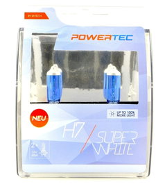 Powertec Superwhite H7 12V 55W PTZSW7-DUO Lámpara Coche 100% Más Luz Blanca