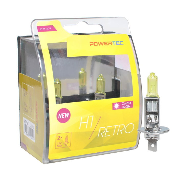 M-Tech PowerTec Retro H7 12V Duo Color Oro M-Tech PowerTec Retro H7 12V Duo Color Oro