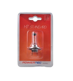 M-Tech Powertec Standard H7 12V 55W PTZ7-01B Bombilla Halógena Clara para Coche