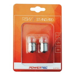 M-Tech Lámpara Piloto Standard BA15S R5 W 12V 5W Blister Homologación Europea