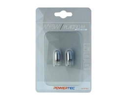 PowerTec Lámpara WY5W T10 12V 5W Wedge Chrome Blister MTECPTZCH28-02B