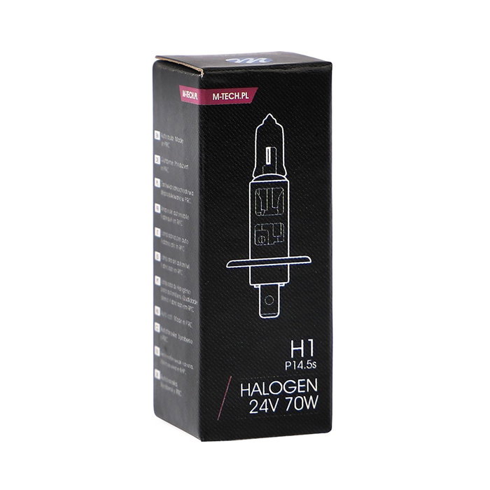 M-Tech Lámpara Halógena H1 P14.5S 24V 70W MTECZ901