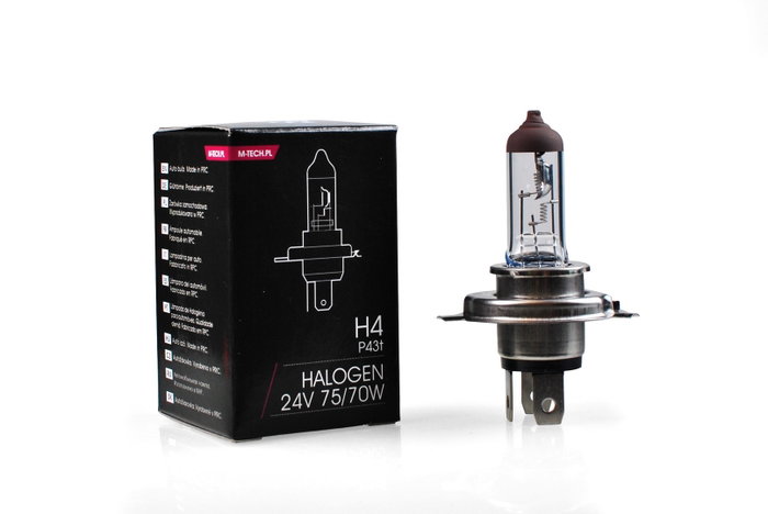 M-Tech Lámpara Halógena P43T 24V 75/70W H4 M-Tech Lámpara Halógena P43T 24V 75/70W H4