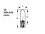 M-Tech Lámpara T5 1.2W 24V Clear Bombilla Halógena Duradera para Automoción Z929 (10 Unidades)