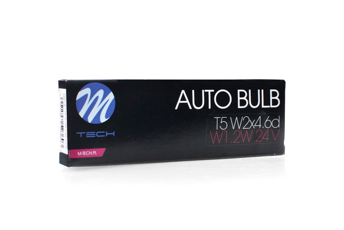 M-Tech Lámpara T5 1.2W 24V Clear Bombilla Halógena Duradera para Automoción Z929 (10 Unidades)