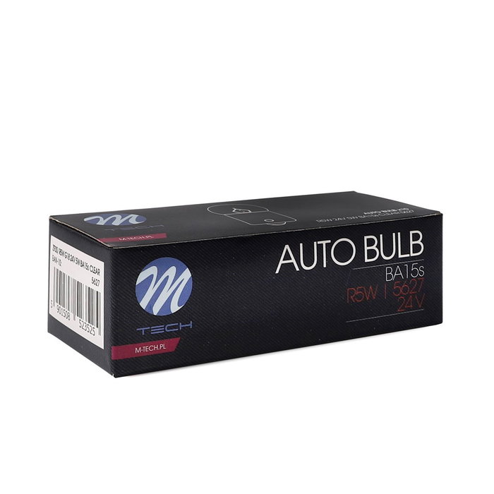 M-Tech Lámpara BA15S R5W 24V/5W G18 Clear Pack de 10 Unidades M-Tech Lámpara BA15S R5W 24V/5W G18 Clear Pack de 10 Unidades