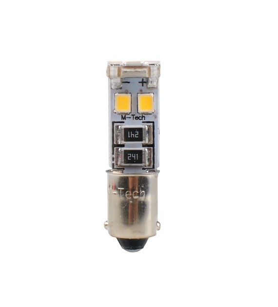 M-Tech Bombilla LED Blanco Canbus 12V T4W/BA9s