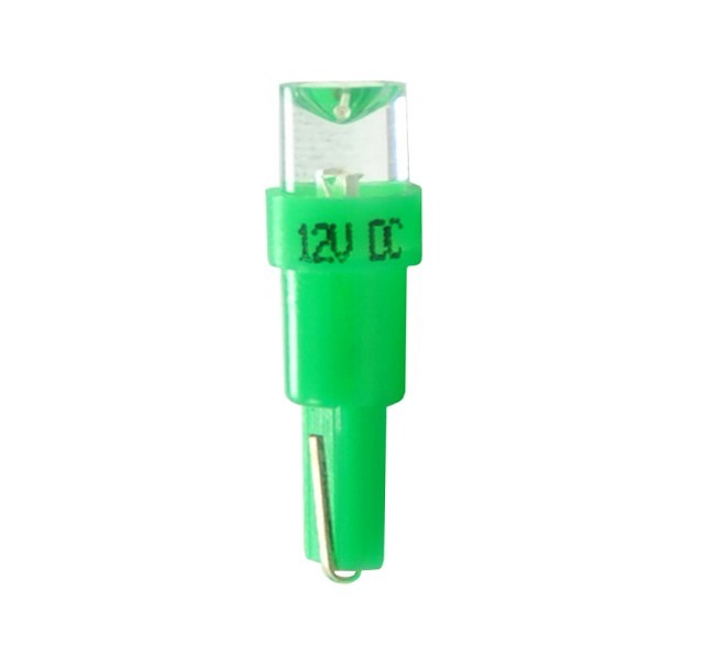 M-Tech Bombillas LED Verde 12V T5 W1.2W W2W Panel Instrumentos 0.2W MTECLB002G