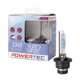 Powertec Bombilla Xenón Super White D4S Duo MTECPTZSWD4S-DUO Luz Blanca Intensa Azul 5000K 35W