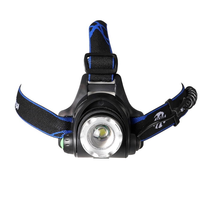 M-Tech Linterna Frontal IL09 LED CREE T6 800 Lúmenes, Ajustable, Recargable USB, Alcance 300m
