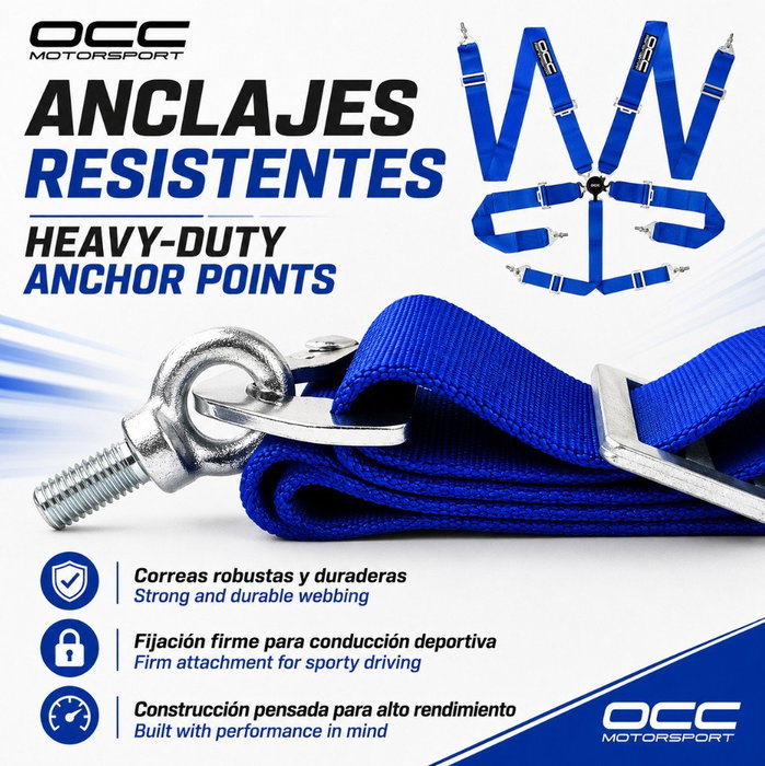 Occ Motorsport Cinta de Remolque Negra