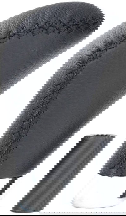 Occ Sport OCCPOM001 - Pomo Palanca De Cambios en Piel Negra para Interiores Deportivos - Compatible con Sistema Marcha Atras Tipo Gatillo