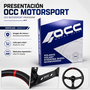 Occ Motorsport Volante Desplazado Mod. Track Vinilo Carbon Look Brazos Negros