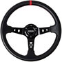 Occ Motorsport Volante Desplazado Mod. Track Vinilo Carbon Look Brazos Negros