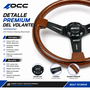 Occ Motorsport Volante Classic Madera Brazos Negros