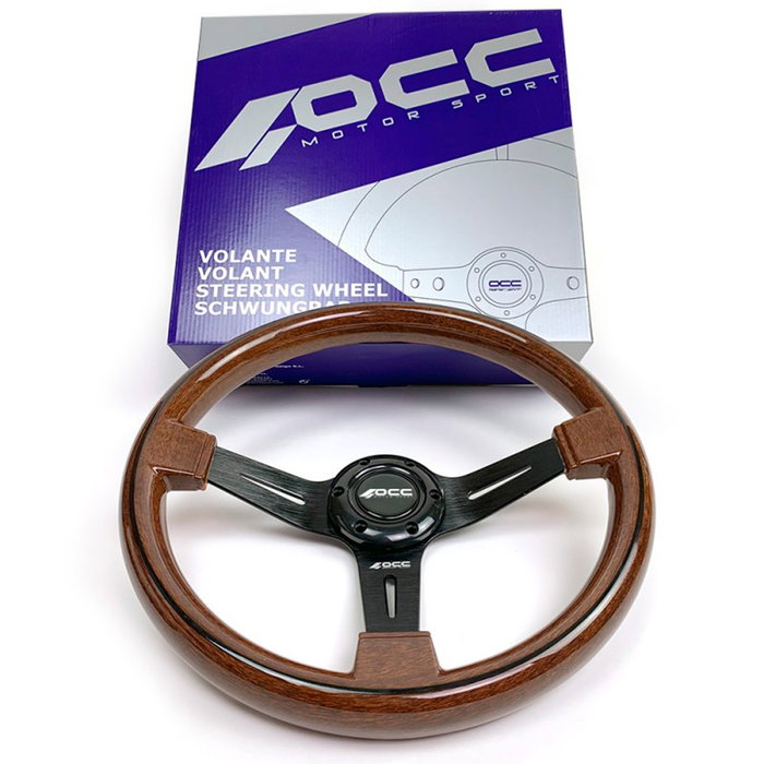 Occ Motorsport Volante Classic Madera Brazos Negros