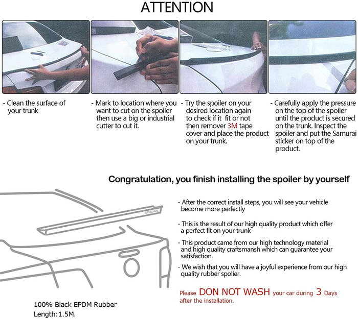OCC Motorsport Adhesivo Para Alerón Universal, Look Carbono OCCDEC004, 1.45 m x 38 mm, Protector y Decorativo OCC Motorsport Adhesivo Para Alerón Universal, Look Carbono OCCDEC004, 1.45 m x 38 mm, Protector y Decorativo