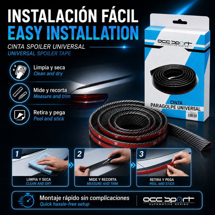 Occ Sport Adhesivo para Alerón Universal Carbono