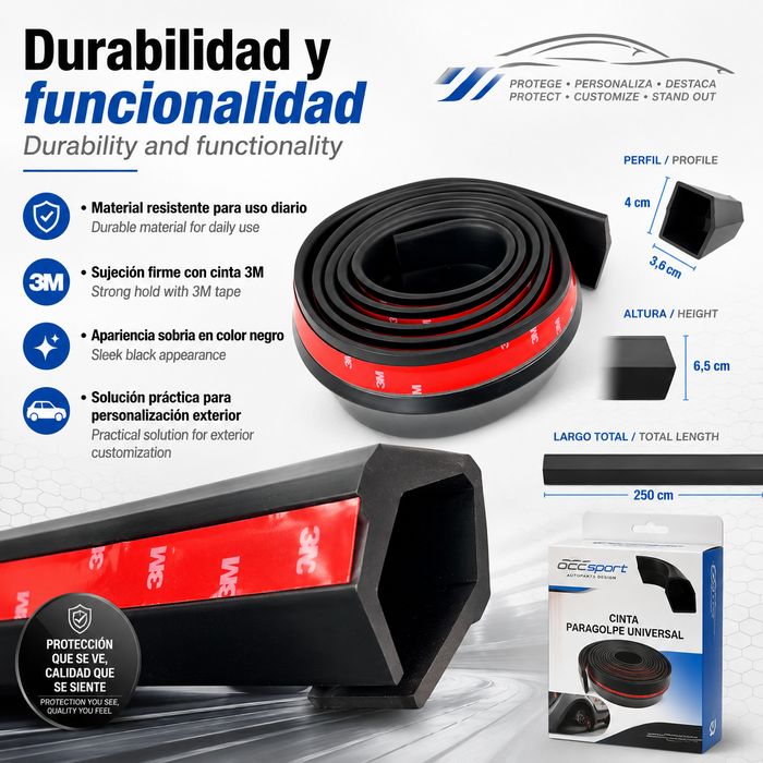 Occ Sport Añadido de Paragolpes Universal Negro Occ Sport Añadido de Paragolpes Universal Negro