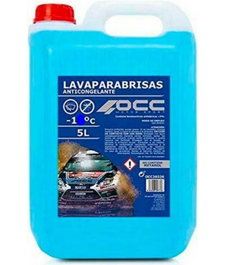 Occ Motorsport OCC20326 Liquido Limpiaparabrisas Anticongelante 5 Litros, Protección Frente al Frio, Libre de Metanol