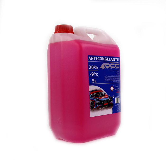 Occ Motorsport Anticongelante Refrigerante Rosa -9 grados C 20% 5 Litros OCC3537