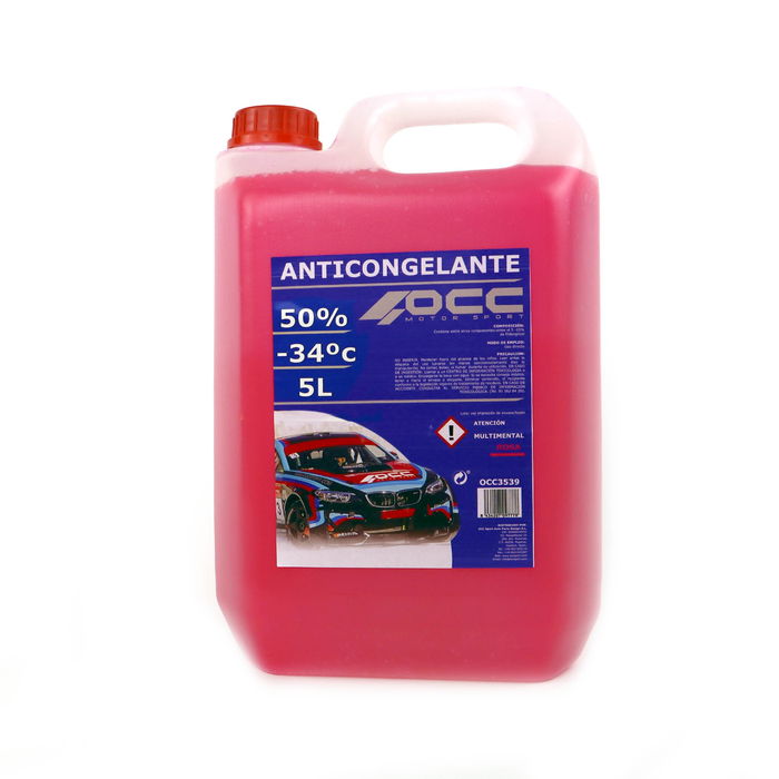 Anticongelante OCC Motorsport 50% Orgánico Rosa (5 L) Anticongelante OCC Motorsport 50% Orgánico Rosa (5 L)