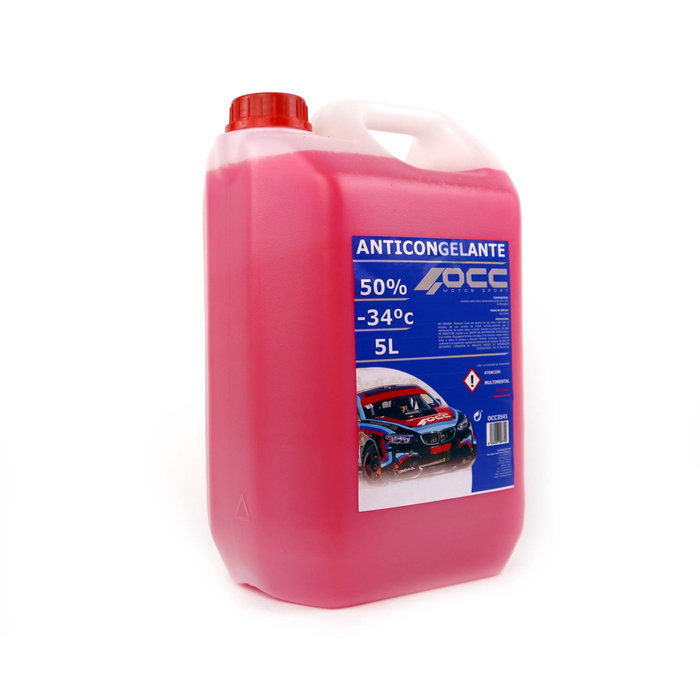 Occ Motorsport Anticongelante Rosa G12 50% 5 Litros OCC3541 - Refrigerante Orgánico para Motor