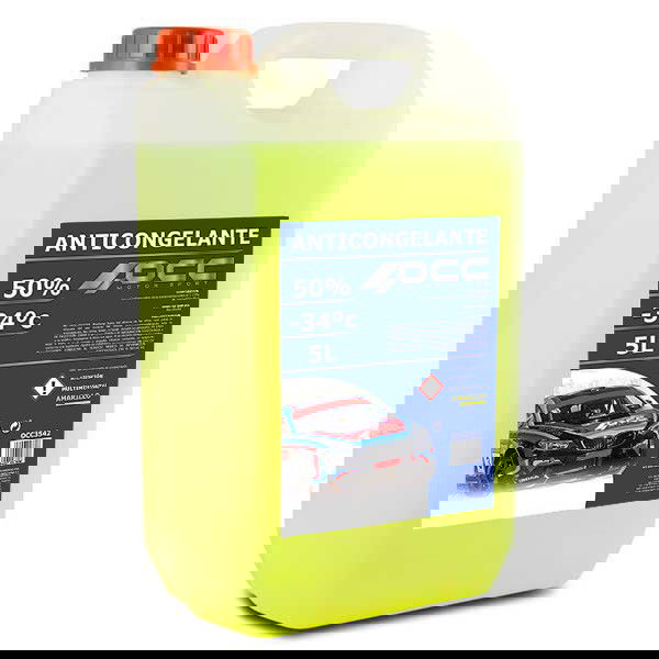 Occ Motorsport OCC3542 Anticongelante Amarillo G12 -34°C 50% 5 Litros
