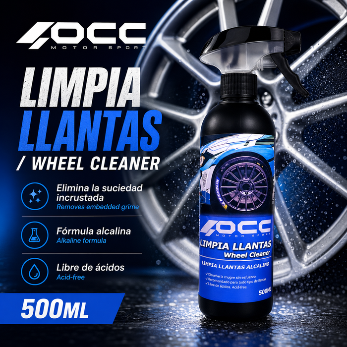 Occ Motorsport Limpia Llantas Alcalino Power One 500 ml