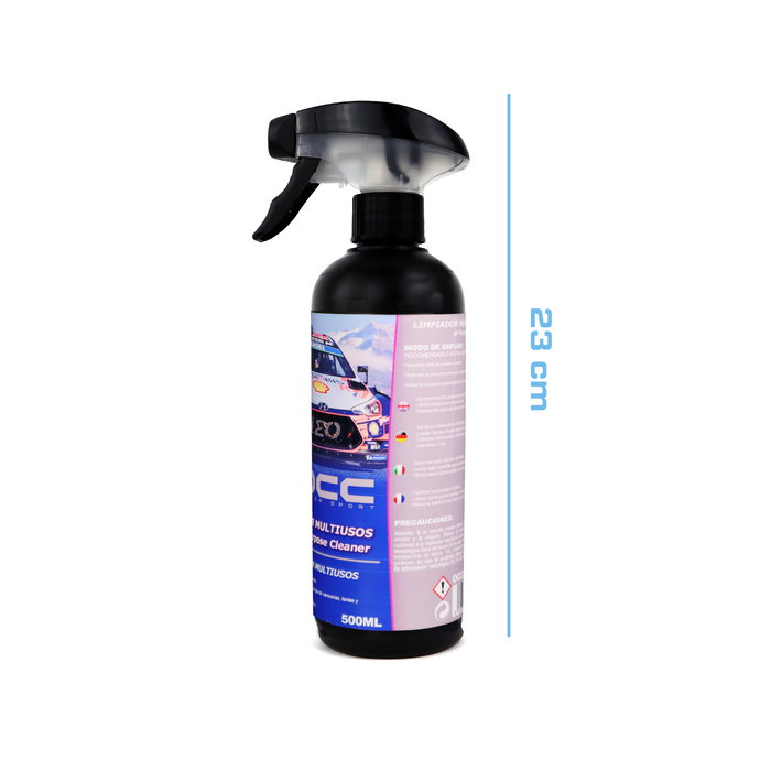 Occ Motorsport OCC47095 Limpiador Multiusos APC 500 mL para Plásticos, Gomas y Vinilos del Coche - Aroma Limón