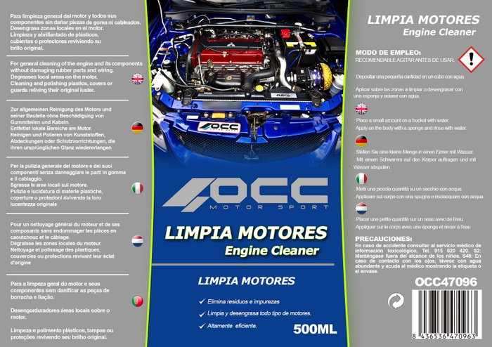 Occ Motorsport Desengrasante Limpia Motores 500 ml