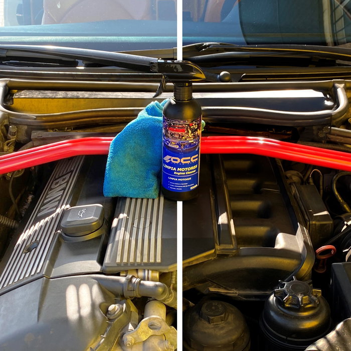 Occ Motorsport OCC47096 Desengrasante Limpia Motores en Espuma 500 mL, Elimina Grasa, Aceite y Suciedad para Motor, Maquinaria y Cadenas