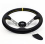 Occ Motorsport Volante Desplazado Mod. Track Piel Artificial Brazos Plata