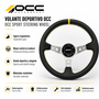 Occ Motorsport Volante Desplazado Mod. Track Piel Artificial Brazos Plata