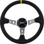 Occ Motorsport Volante Desplazado Mod. Track Piel Artificial Brazos Plata