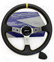 Occ Motorsport Volante Desplazado Mod. Track Piel Artificial Brazos Plata